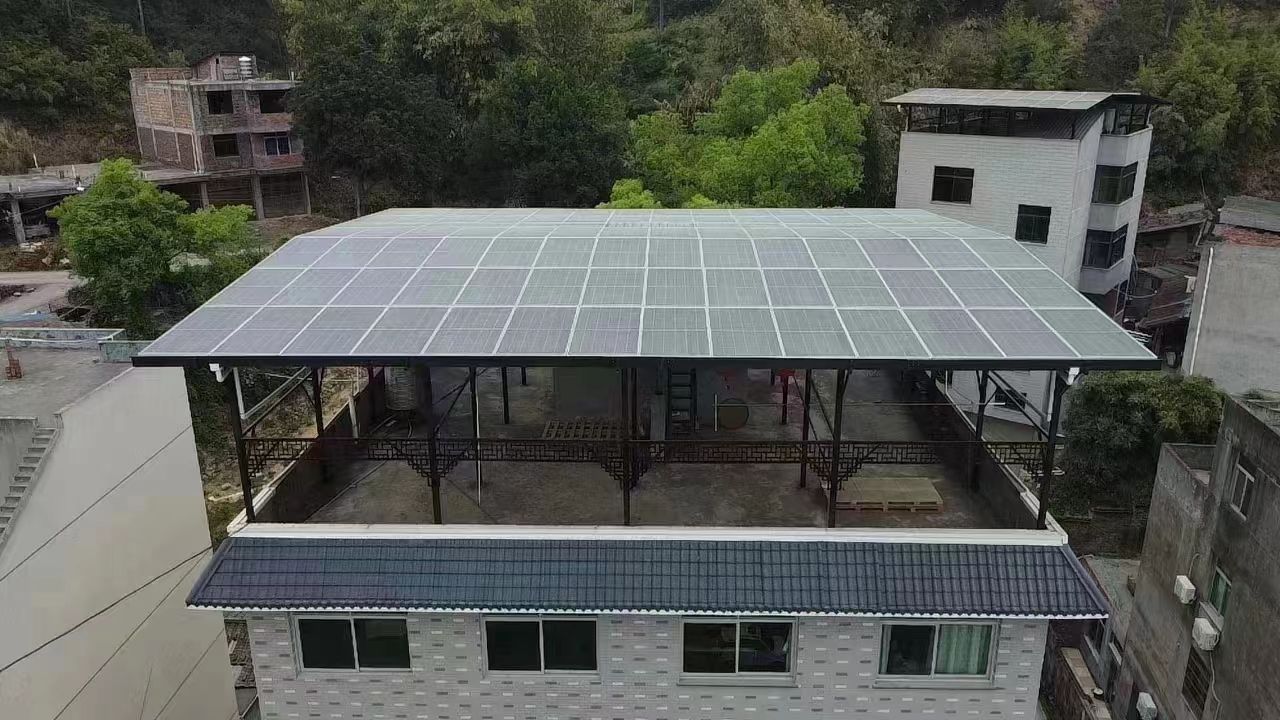 常德15kw+10kwh自建别墅家庭光伏储能系统